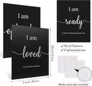9 Pieces Inspirational Motivational Office & Bedroom Wall Art