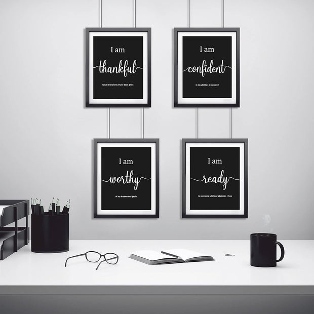 9 Pieces Inspirational Motivational Office & Bedroom Wall Art