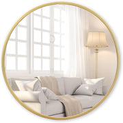 Black Round Wall Mirror