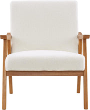 Mid-Century Accent Chair Modern Retro Leisure Chair with Solid Wood Frame