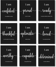 9 Pieces Inspirational Motivational Office & Bedroom Wall Art