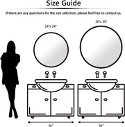 Black Round Wall Mirror