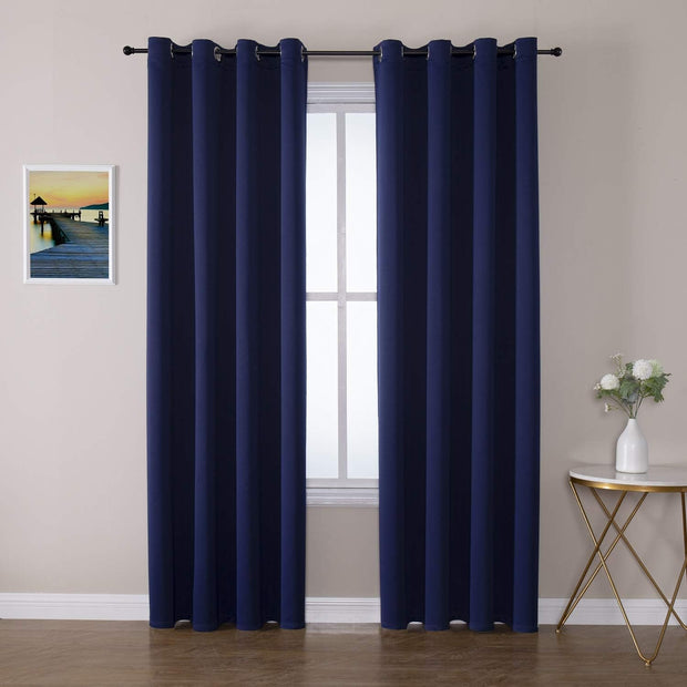 Grommet Blackout Drapes/Curtains for Bedroom and Living Room 