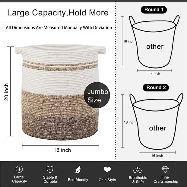 Decorative Laundry Baskets Hamper with Handles