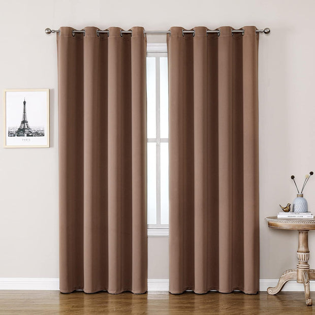 Grommet Blackout Drapes/Curtains for Bedroom and Living Room 