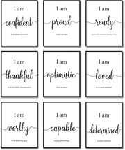 9 Pieces Inspirational Motivational Office & Bedroom Wall Art