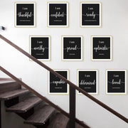 9 Pieces Inspirational Motivational Office & Bedroom Wall Art