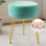 Soft Padded Ottoman Velvet Vanity Stool - Stool for Bedroom