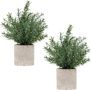 Fake Plants, Eucalyptus Potted Artificial Plants for Shelf Desk Home Bathroom Farmhouse Room Coffee Table Decor 