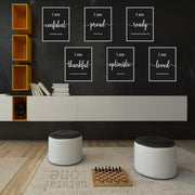 9 Pieces Inspirational Motivational Office & Bedroom Wall Art