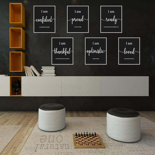 9 Pieces Inspirational Motivational Office & Bedroom Wall Art
