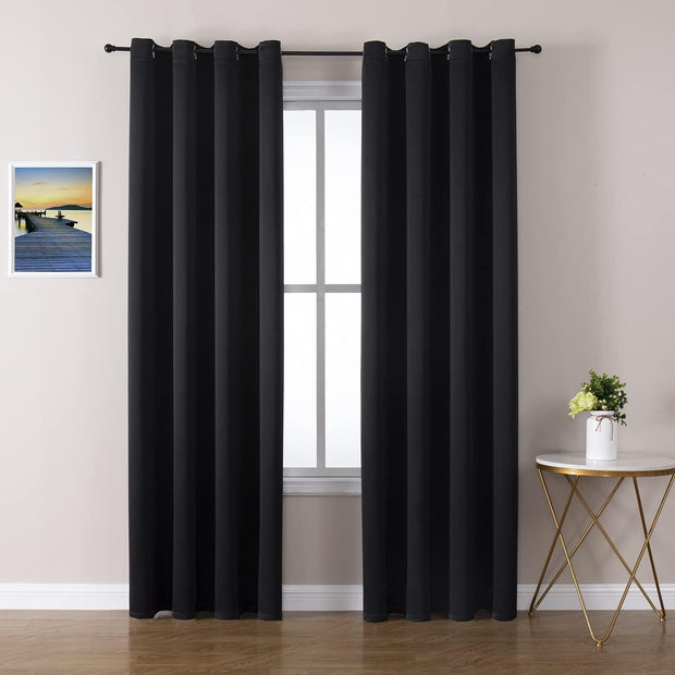 Grommet Blackout Drapes/Curtains for Bedroom and Living Room 