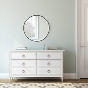 Black Round Wall Mirror