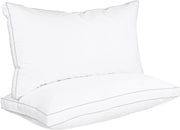 Premium Hotel Bed Pillows for Sleeping (White), Set of 2