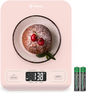 Food Scale, Digital Kitchen Scale, 304 Stainless Steel, Weight in Grams and Ounces for Baking, Cooking, and Meal Prep, LCD Display, Medium